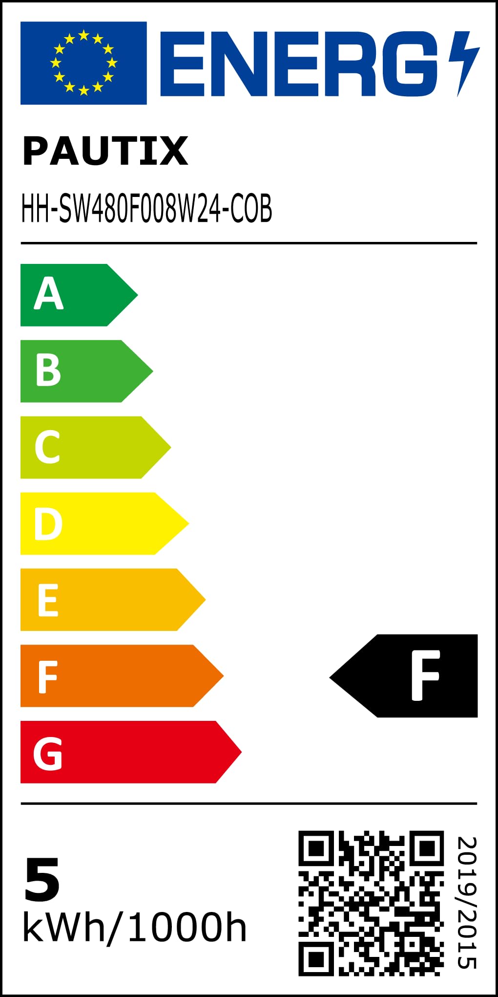 PAUTIX Smart WIFI Tira LED COB CCT 5M,Regulable CCT 2700K-6500K Tira LED COB, Inteligentes Funciona con Alexa y Google Asistente para Gabinete de Cocina,Habitación,TV