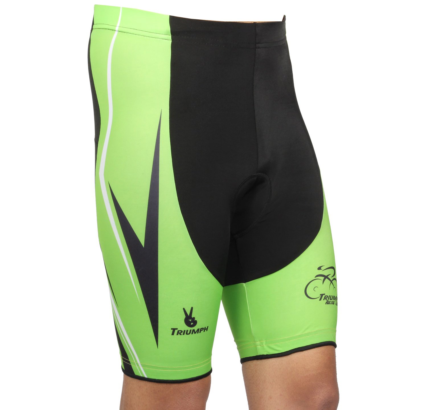 TRIUMPH Men's Exclusive Pro Printed Cycling Shorts Size XL Multi-Color 1