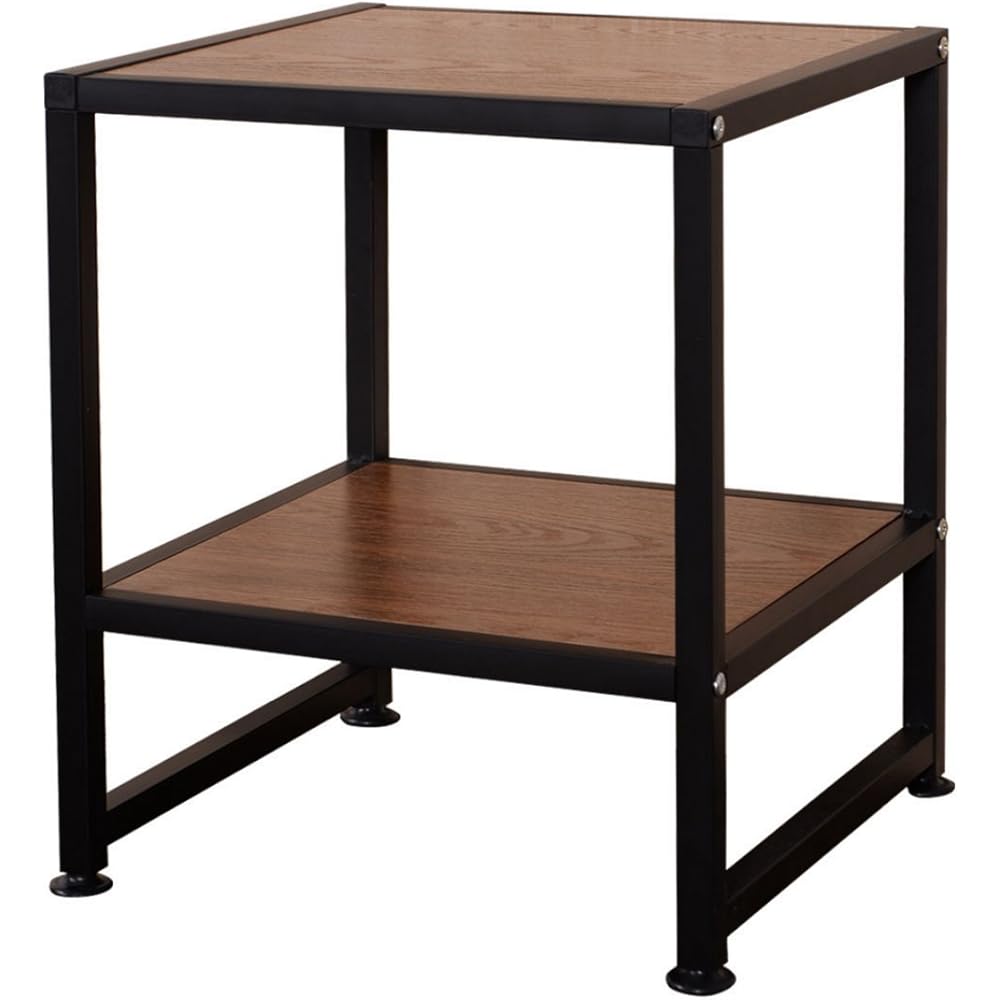 2 Shelf Side End Coffee Square Sofa Table Laptop Stand PC