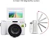 4K Digital Camera for Photography Auto Focus 48 MP Vlogging Camera for YouTube with 3 Inch 180° Folding Screen 4x Digital Zoom Video Compact Travel Camera with 32 GB (White)