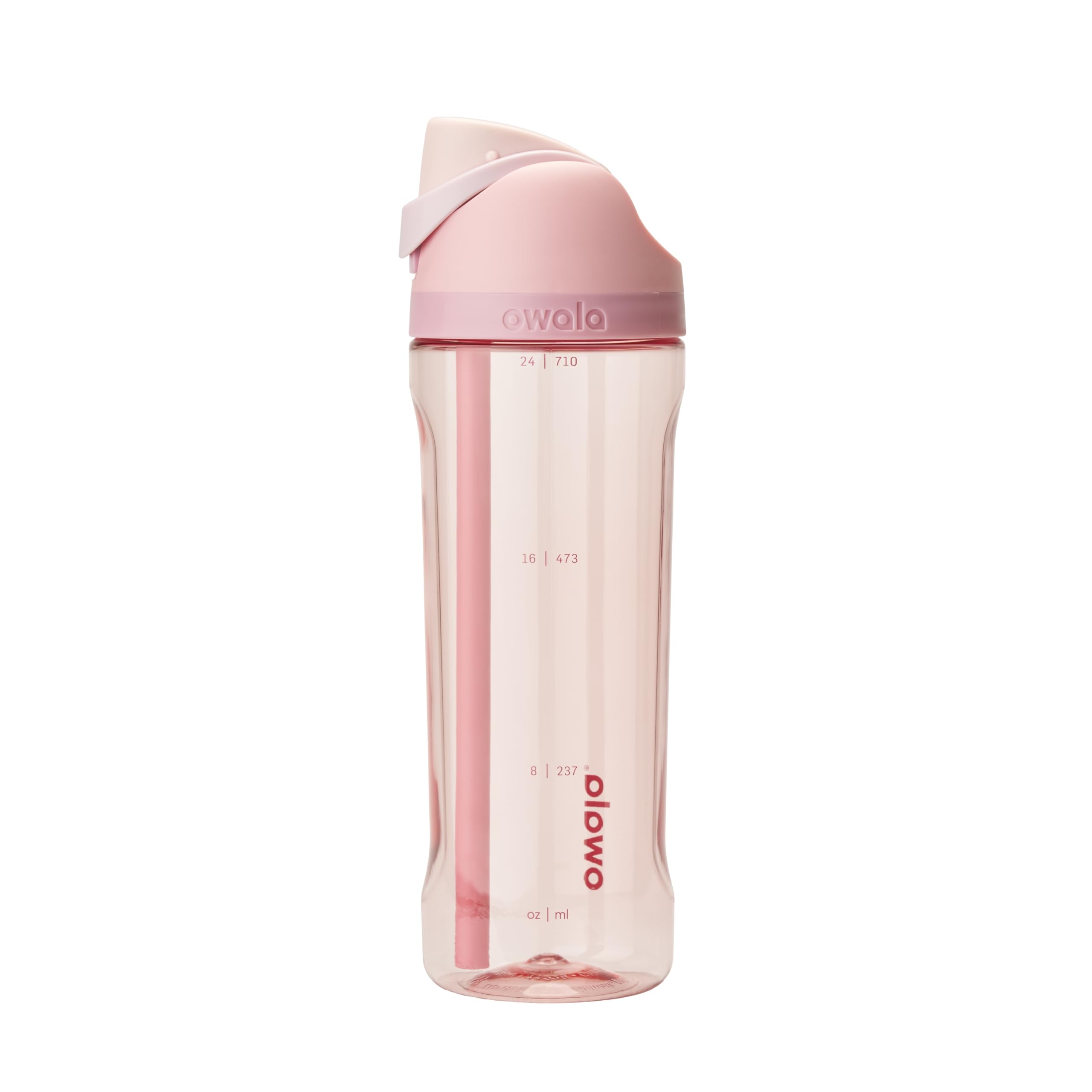Owala FreeSip Clear Tritan Plastic Water Bottle, 25 Oz, Rose Quartz alternate