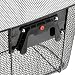 Metall Fahrradkorb schwarz für Lenker - 34 x 26 cm - Einkaufskorb für Fahrräder zur Festmontage - Fahrradtasche Lenkerkorb Einkaufskorb Transportkorb Metallkorb Korb Tasche für Fahrrad engmaschig