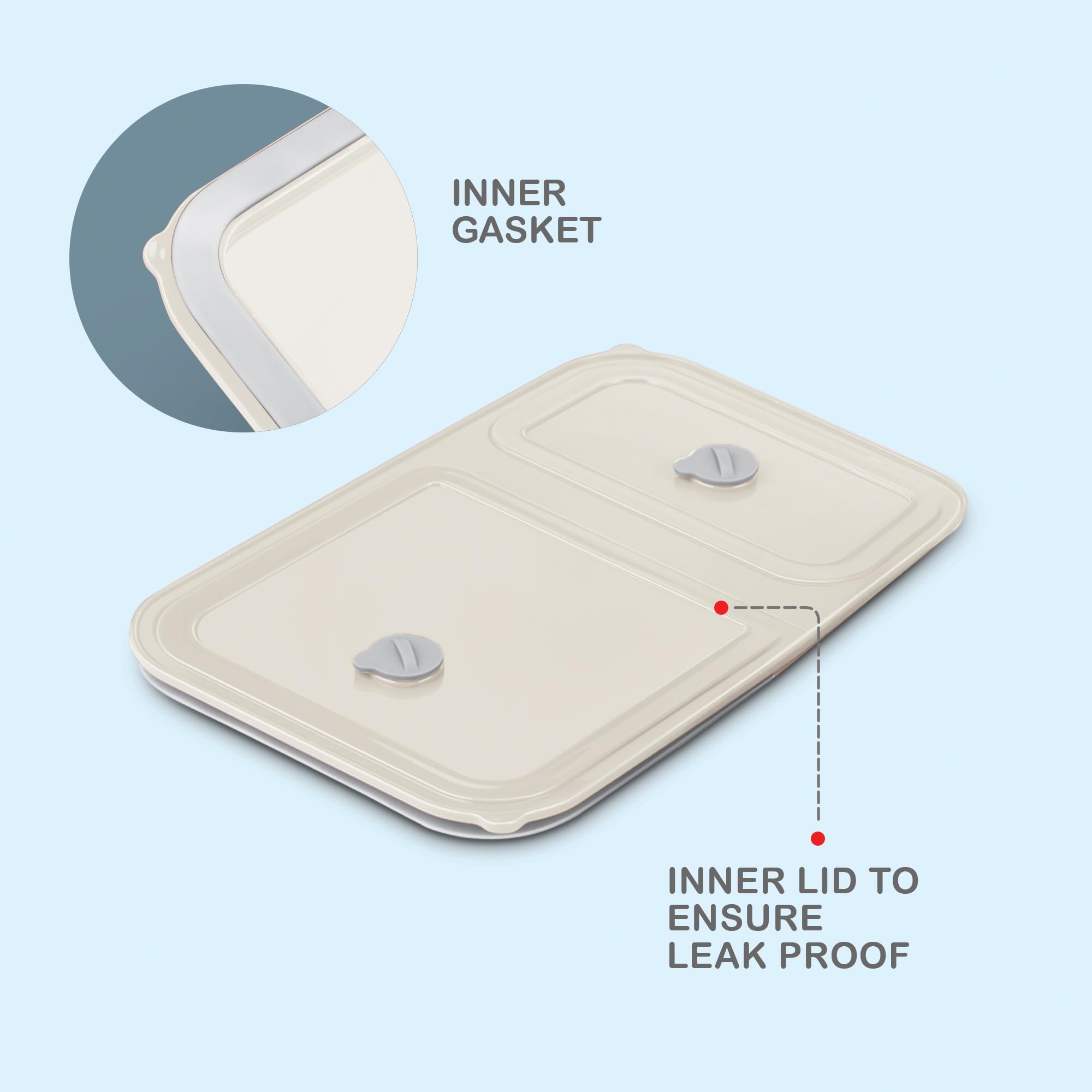 MILTON Meal Safe 2 Tiffin Box - Leak-Proof Lunch for Kids -4 MILTON Meal Safe 2 Tiffin Box - Leak-Proof Lunch for Kids -4