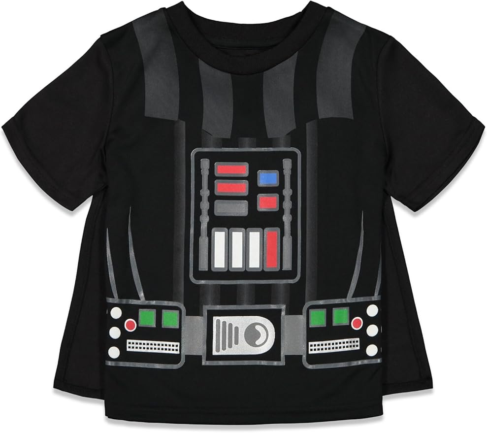 Disfraz Darth Vader Star Wars Camiseta Shorts y Capa 3 Piezas Niño miniatura 3