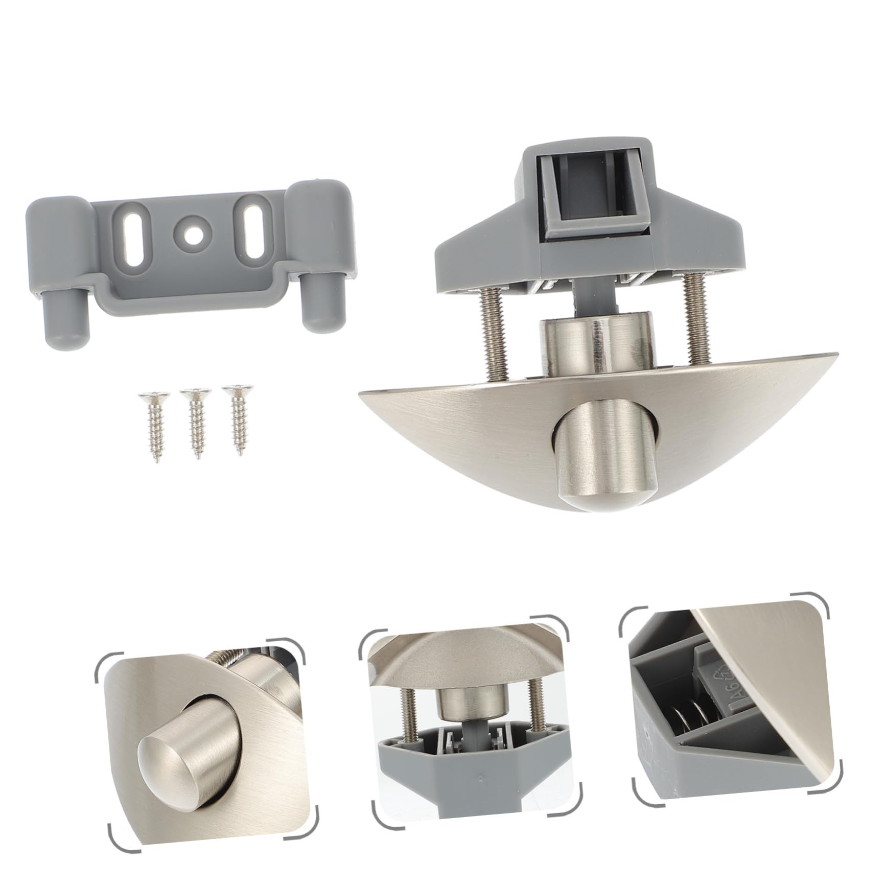 NUOBESTY 4 Sätze Rv Schrank Druckknopf Verriegelung Schlüsselloses Push Lock für Wohnmobile Yachten Möbel Einfache Installation Elegantes Design für Schranktüren