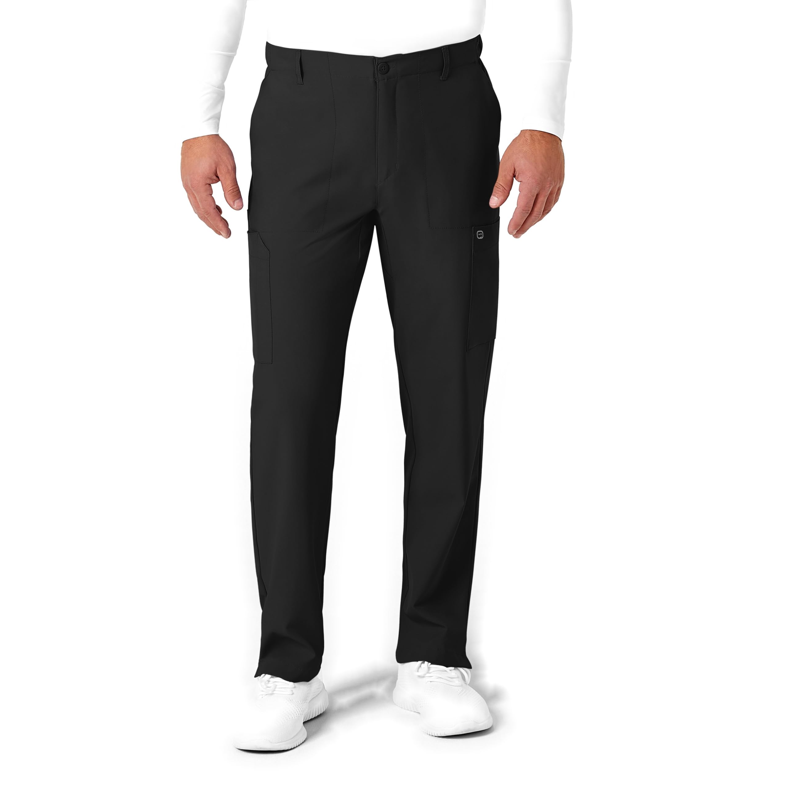WonderWink Herren Men's Cargo Pocket Pant Medizinische Schlupfhose, schwarz, 4X-Groß