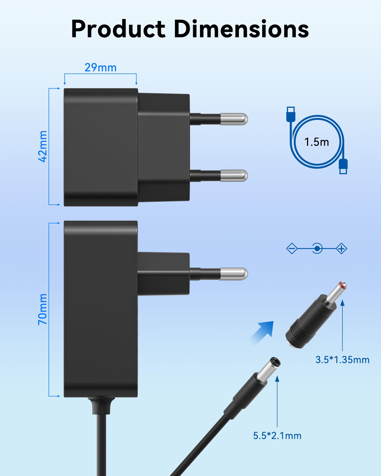 Zasilacz 16,8 V, 2 A, ładowarka 33,6 W, kompatybilna z LifePro Sonic/Sonic Mini/FusionX Heated/Fusion FX Heated Massage Gun 14,4 V 14,8 V akumulator litowo-jonowy