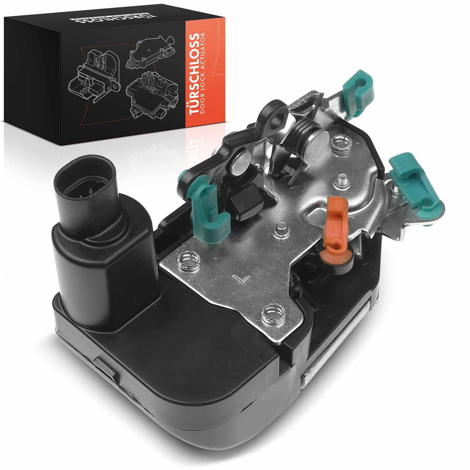 Frankberg Cerradura de puerta Servomotor Delantero Izquierda 2-Postes Compatible con Cherokee XJ SUV 1999-2001 Grand Cherokee I ZJ SUV 1993-1998 4/5-Puertas Sustituir# 4773635
