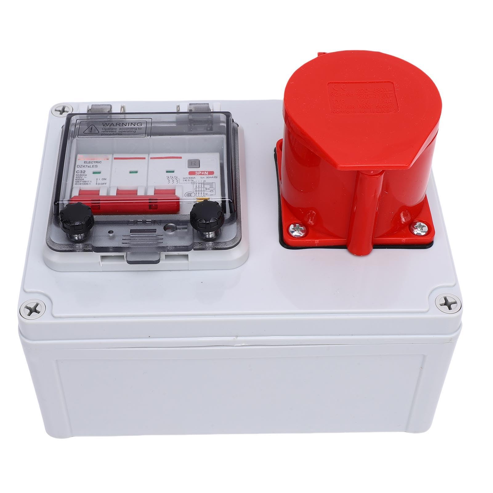 Hyuduo Caja de Enchufe Industrial Portátil, Toma Eléctrica Impermeable