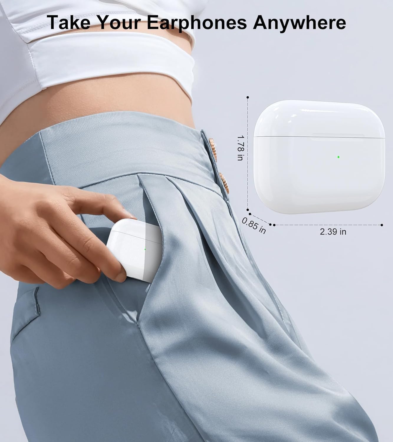 Charing Case Compatible for AirPods Pro, Wireless Charging Case Replacement for AirPod Pro 1st/ 2nd Generation ChargerCase (No Earbuds) (PRO 1/2(USB-C))