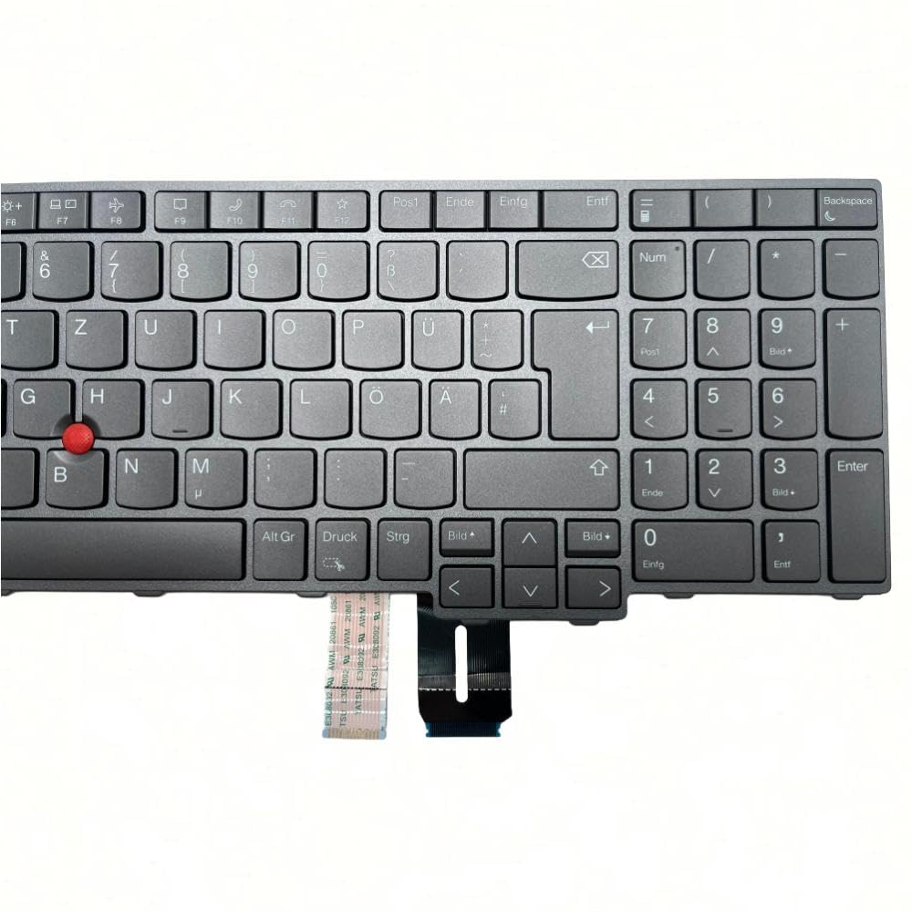 BestParts Ersatz-DE-Tastatur, kompatibel mit ThinkPad P16 Gen1, mit Hintergrundbeleuchtung