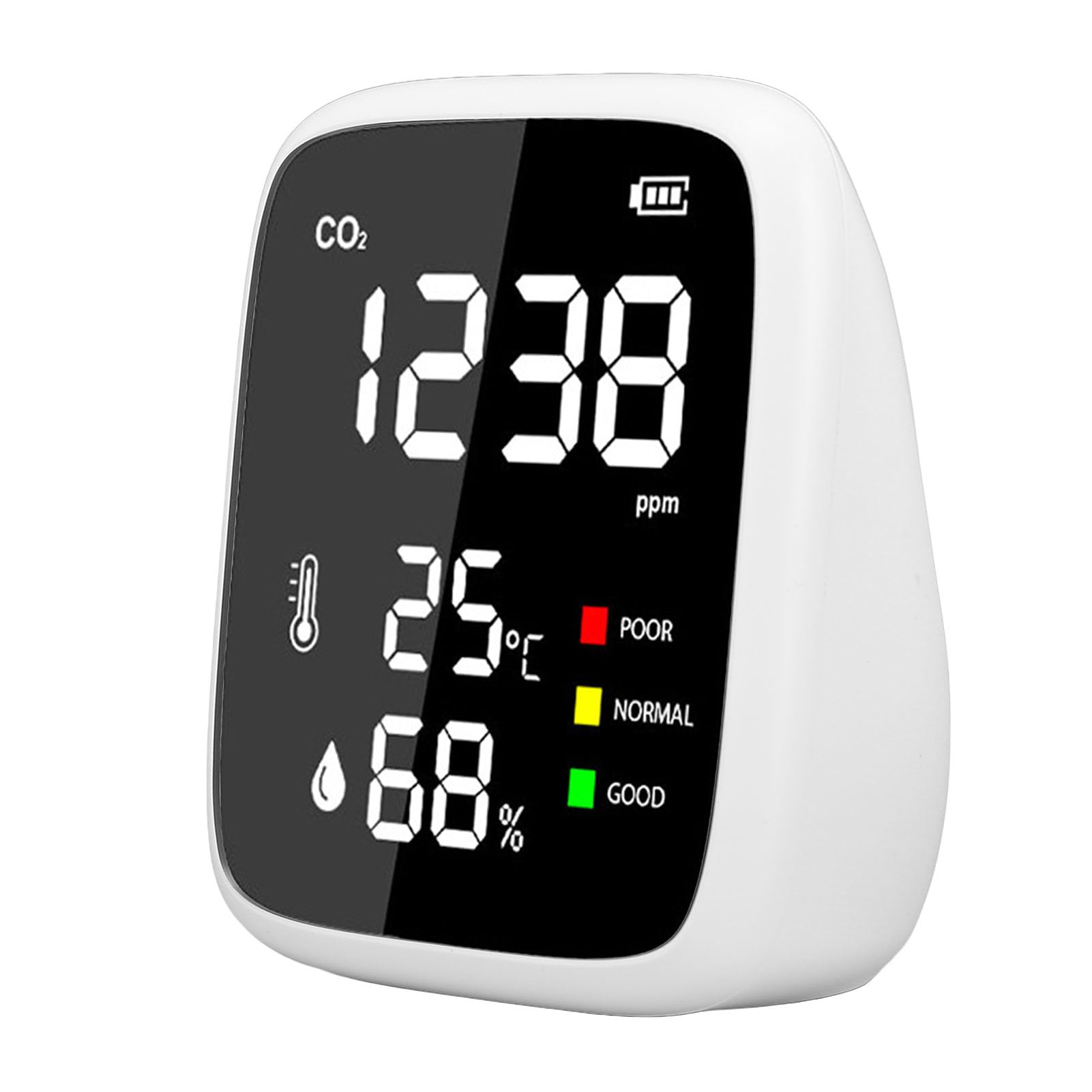 Detector de CO2 Mini Escritorio Portátil 400-5000ppm Temper Medidor Home Home Intervel