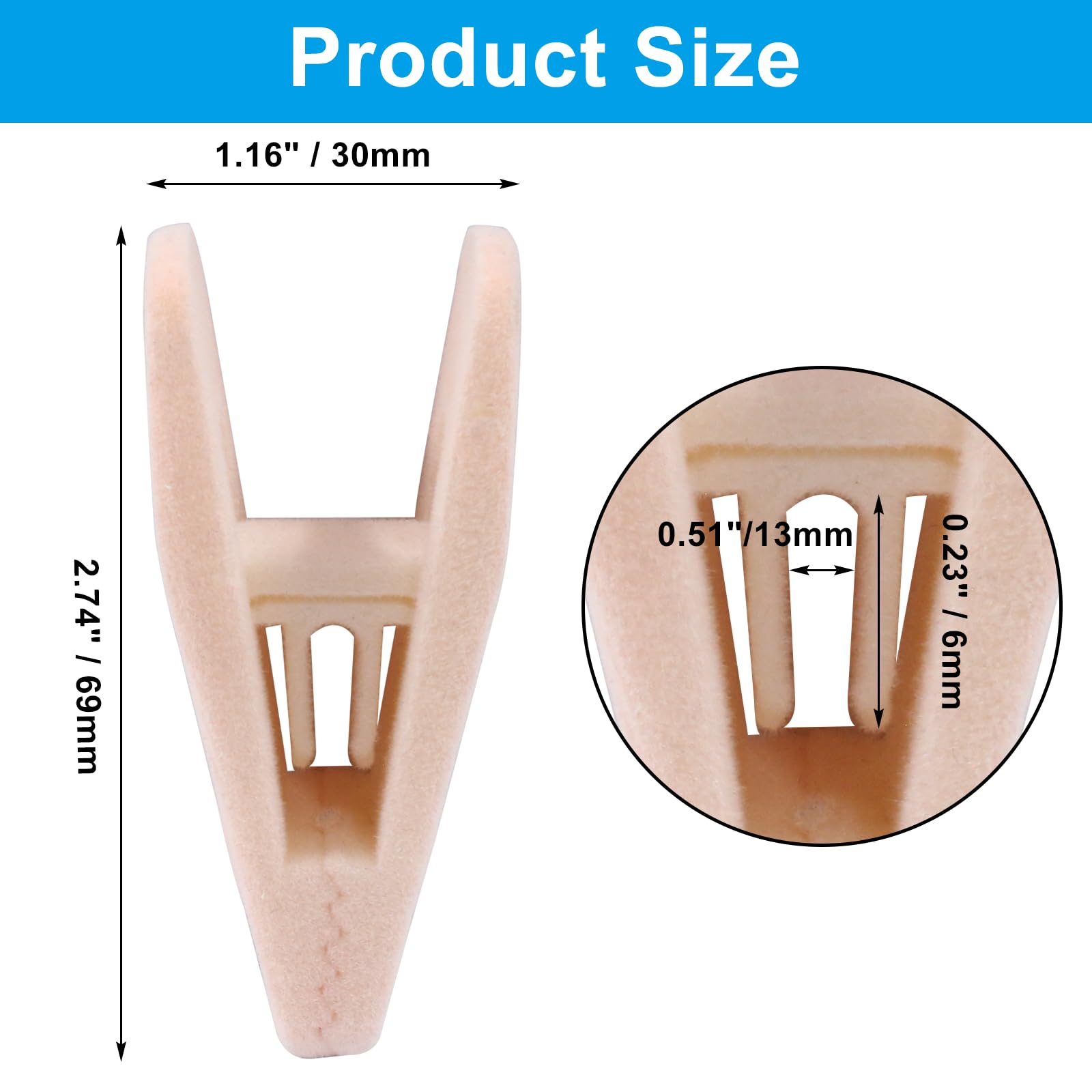 Tinfol Confezione da 24 grucce in velluto rosa, clip per pantaloni, forti clip floccate per dita, perfette per l'uso con grucce sottili in velluto