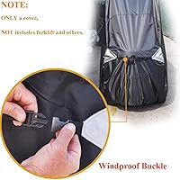 Vista 7 de Cubierta para carretilla elevadora 420D Oxford impermeable resistente control carretilla elevadora cubierta de lluvia universal carretillas