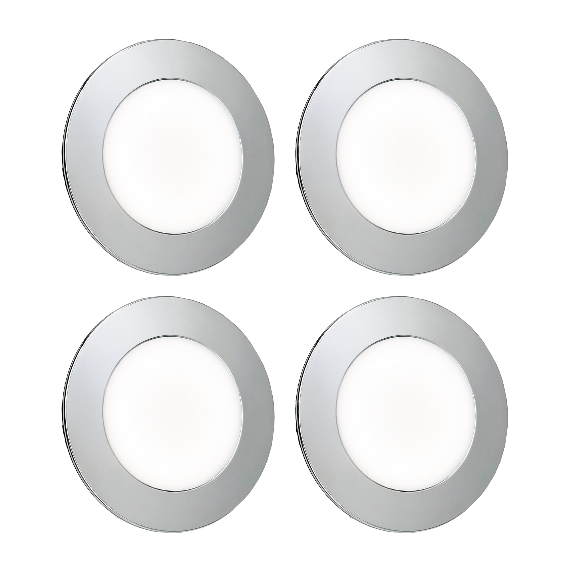 4 PZ Faretti LED Incasso NIX ANIDEA SL-SLN0005 2W 150LM 220V 6000K IP44 Ultrasottili Ø73mm con Trasformatore Integrato Luce Bianca Fredda per Interni (4)