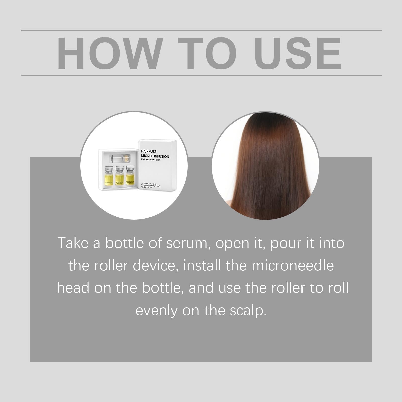 Sistema de Crecimiento del Cabello, Micro-Infusion Hair Regrowth Kit, Tecnología de Microinfusión Indolora