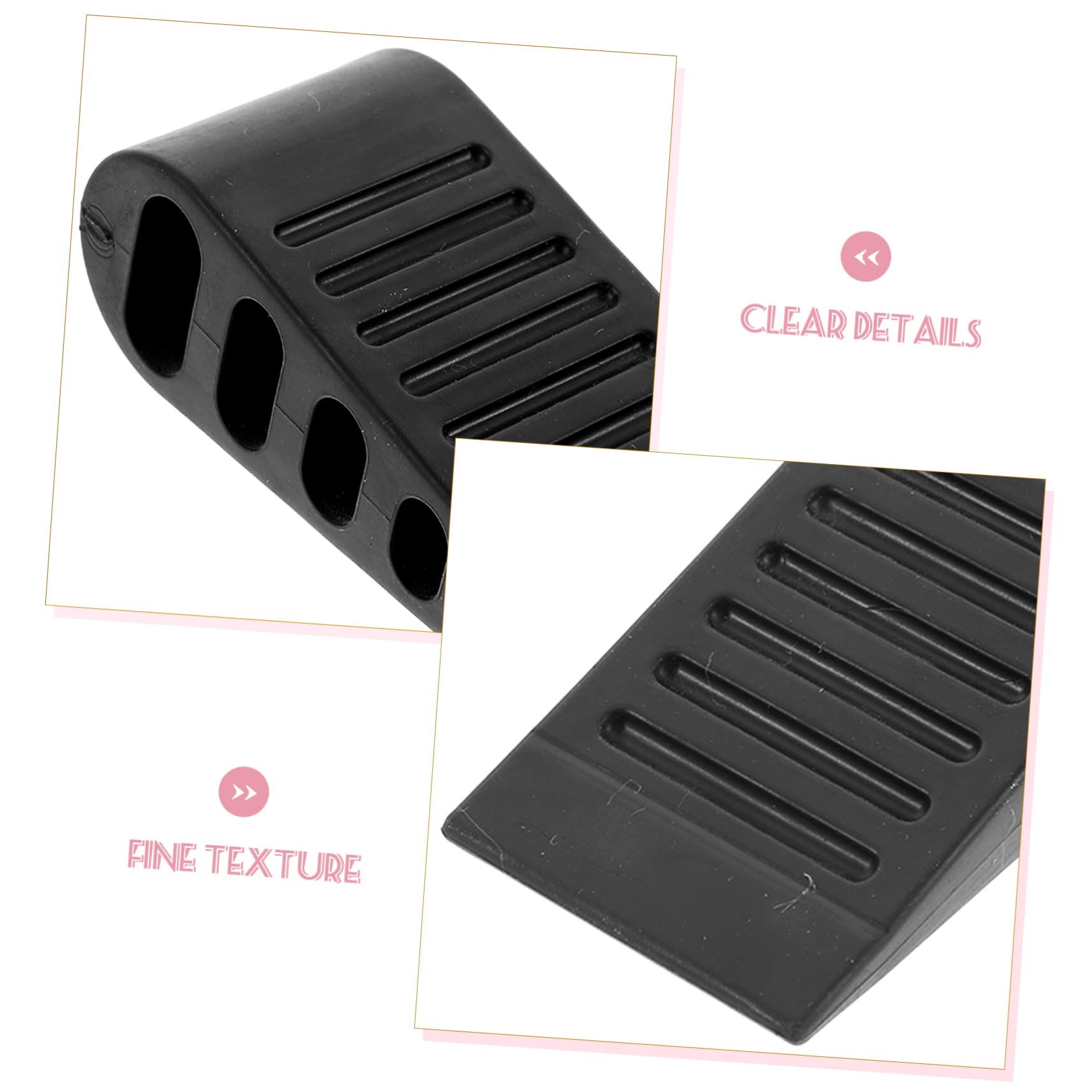 4 Juegos Tope De Puerta De Seguridad para La Inferior De La Puerta Tarjeta para Puerta 2 Piezas Tope De Puerta De Garaje Cadena Topes De Puerta Cuña De 2 Piezas*4