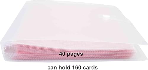 Miniatura 5 de YOAVIP 4x6 tarjetas de índice de plástico transparente organizador bolsas libro carpeta 40 páginas para 160 tarjetas