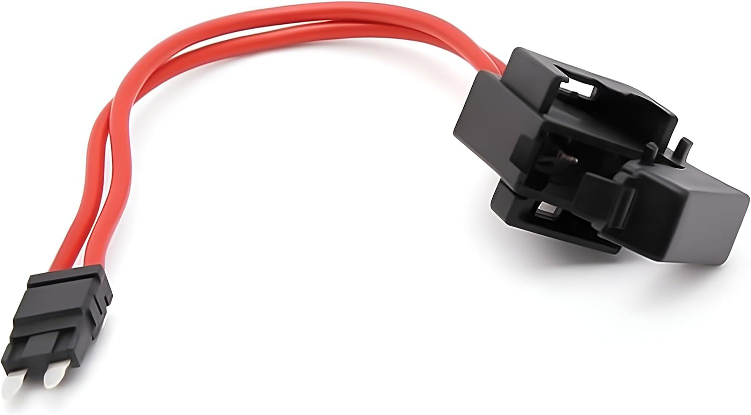 Car Fuse Holder Connector, 16AWG Inline 32V Mini ATM Fuse Tap and Test Circuit Wire Cable, Heavy Duty Wire Extension Holder Connector, Universal for Most Vehicles