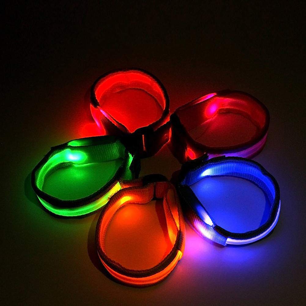 Fascia Riflettente LED Con Luce E Fibbia - Ricaricabile USB, 3 Modalità (Fissa, Lampeggio), Verde Fluorescente, Per Corsa, Bici E Sicurezza Notturna