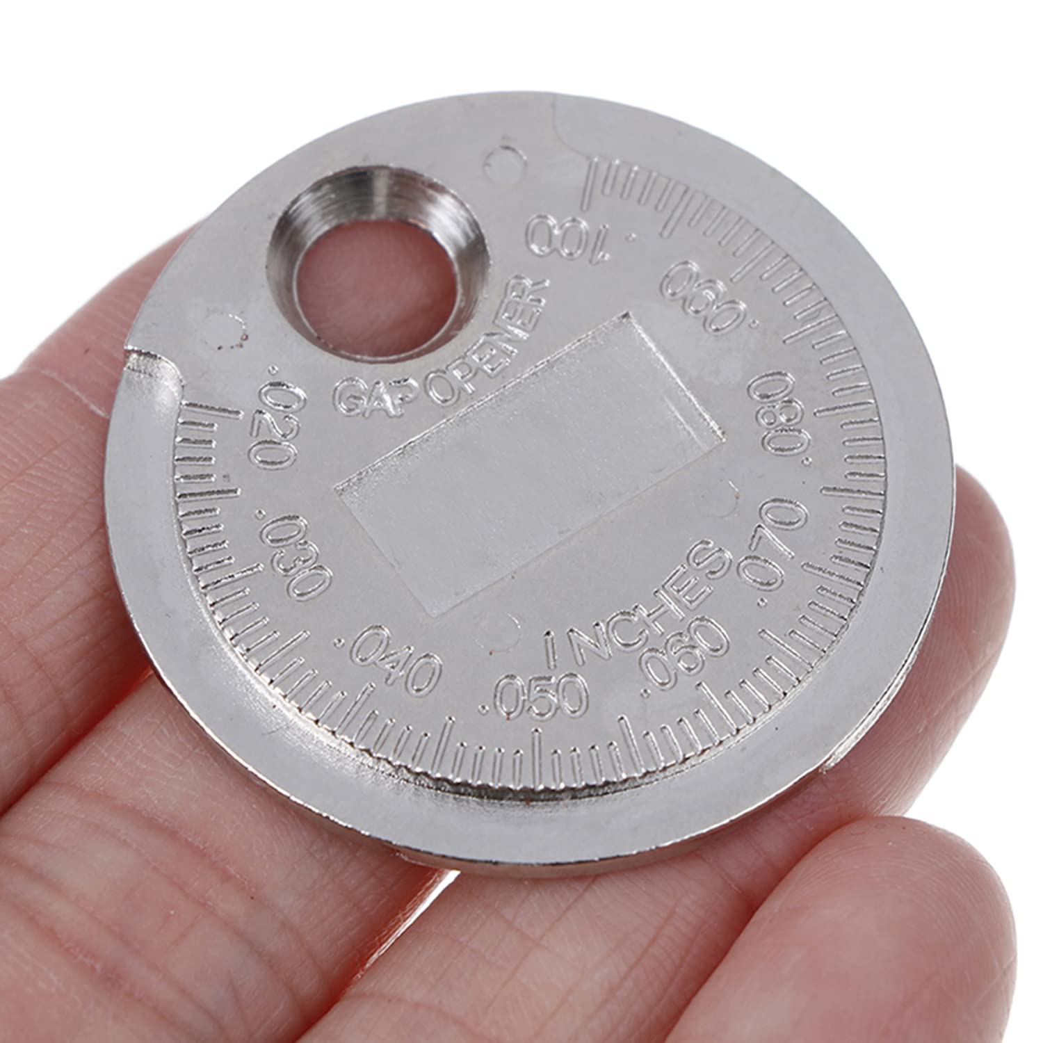 Strumento Gap Plug Gap, Gapper Gauge Wire Plug Gap, Candela Gap Gauge Strumento di misurazione Filo Candela Gap Gauge Strumento Scala da 0,020 a 0,100 pollici..