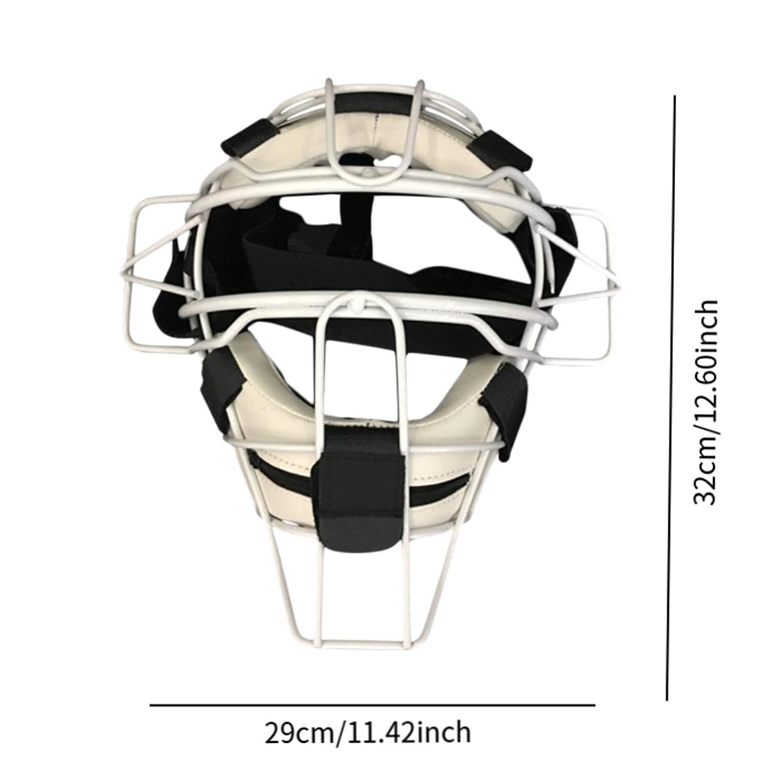 rockible Casco de Receptor de Béisbol con Mascarilla, Protector Facial Resistente, Ligero, Suave, Acolchado, Transpirable, para Exteriores