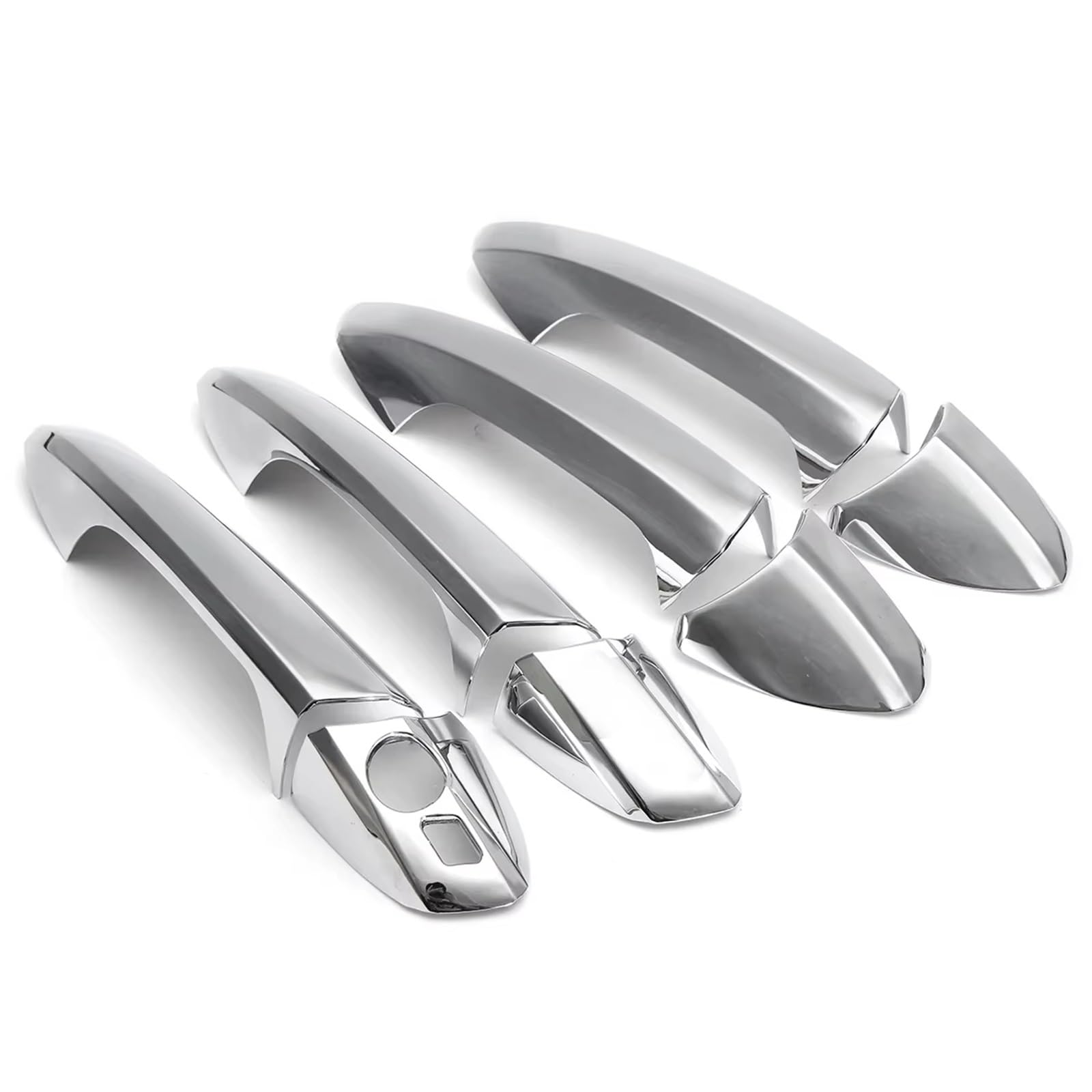 CAQRBCX Outer Door Handle Trim Car Door Handle Trim Compatible with Mercedes for Benz for C Class for W204 2008-2013 Car Exterior Handle Cap Cover Accessories