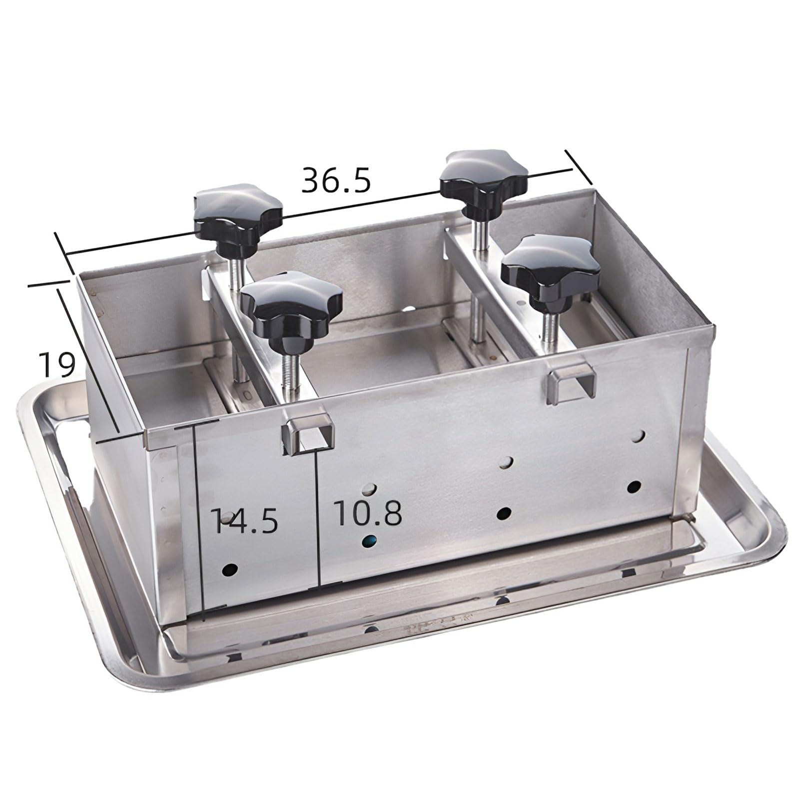 Molde de prensa de jamón de acero inoxidable, prensa de doble tornillo para carne, hamburguesas rellenas, deslizadores, barbacoa, parrilla, carne de res, 2 kg
