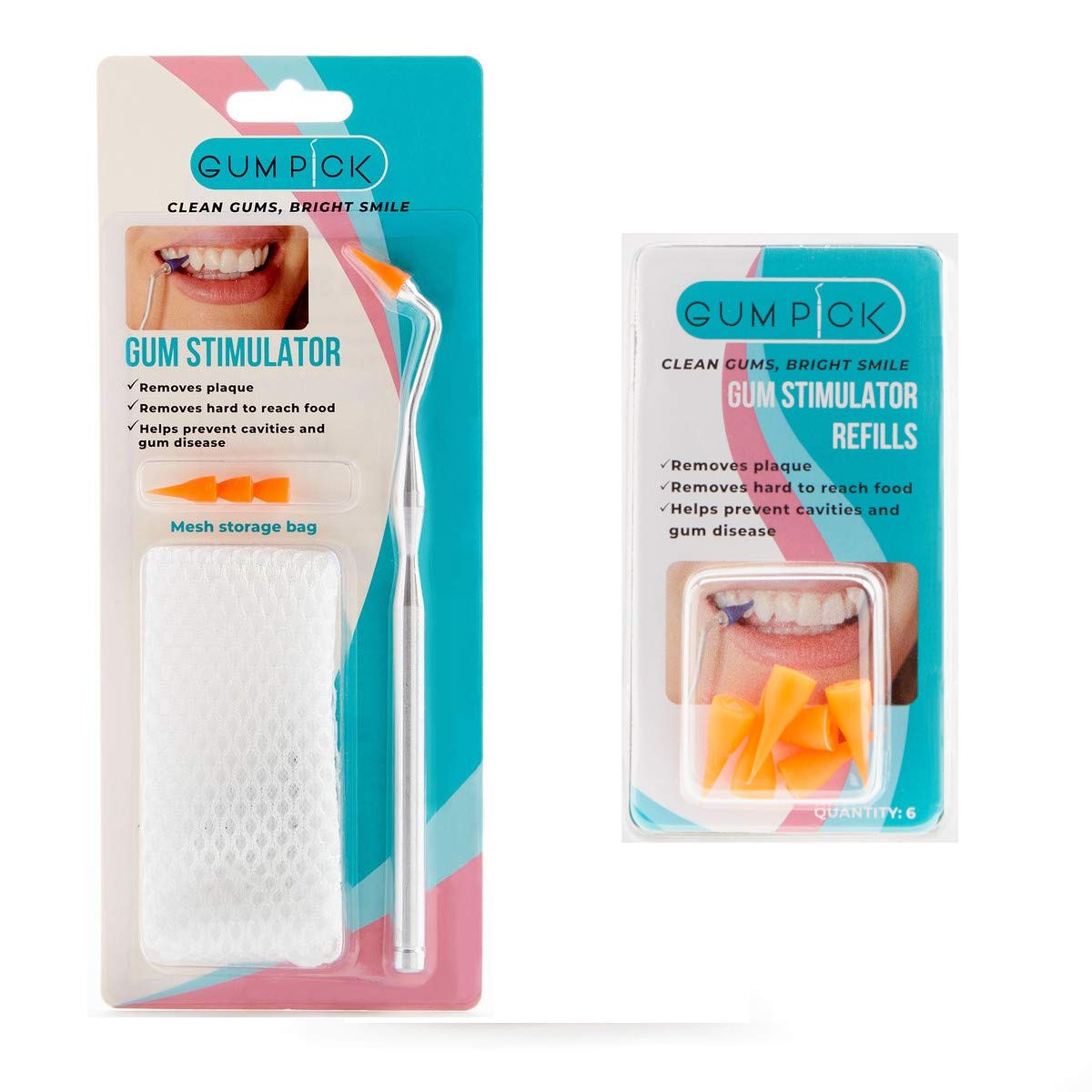GumPick Gum Stimulator with Rubber Tip Refills Premium