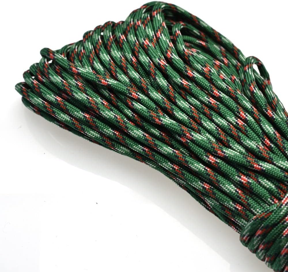 sacoora 1pcs 100ft 550 Paracord Parachute Cord Lanyard Mil Spec Type III 7 Strand Core
