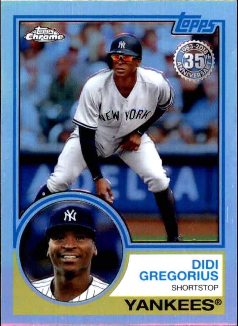 2018 Topps Chrome 1983 Topps Refractors #83T-7 Didi Gregorius New York Yankees Baseball NM-MT