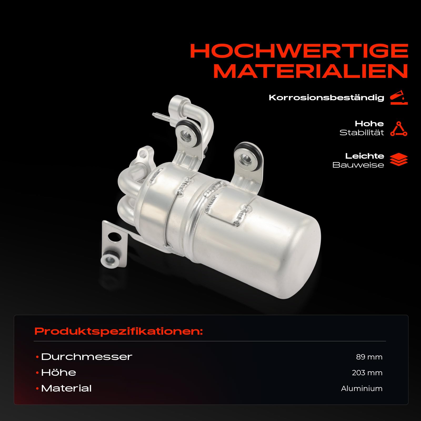 Frankberg Trockner Klimaanlage Kompatibel mit Focus C-Max DM2 1.8L Focus II Turnier DA DS FFS 1.8L Focus II DA DP HCP 1.6L Focus II Replace# 95332,1514518