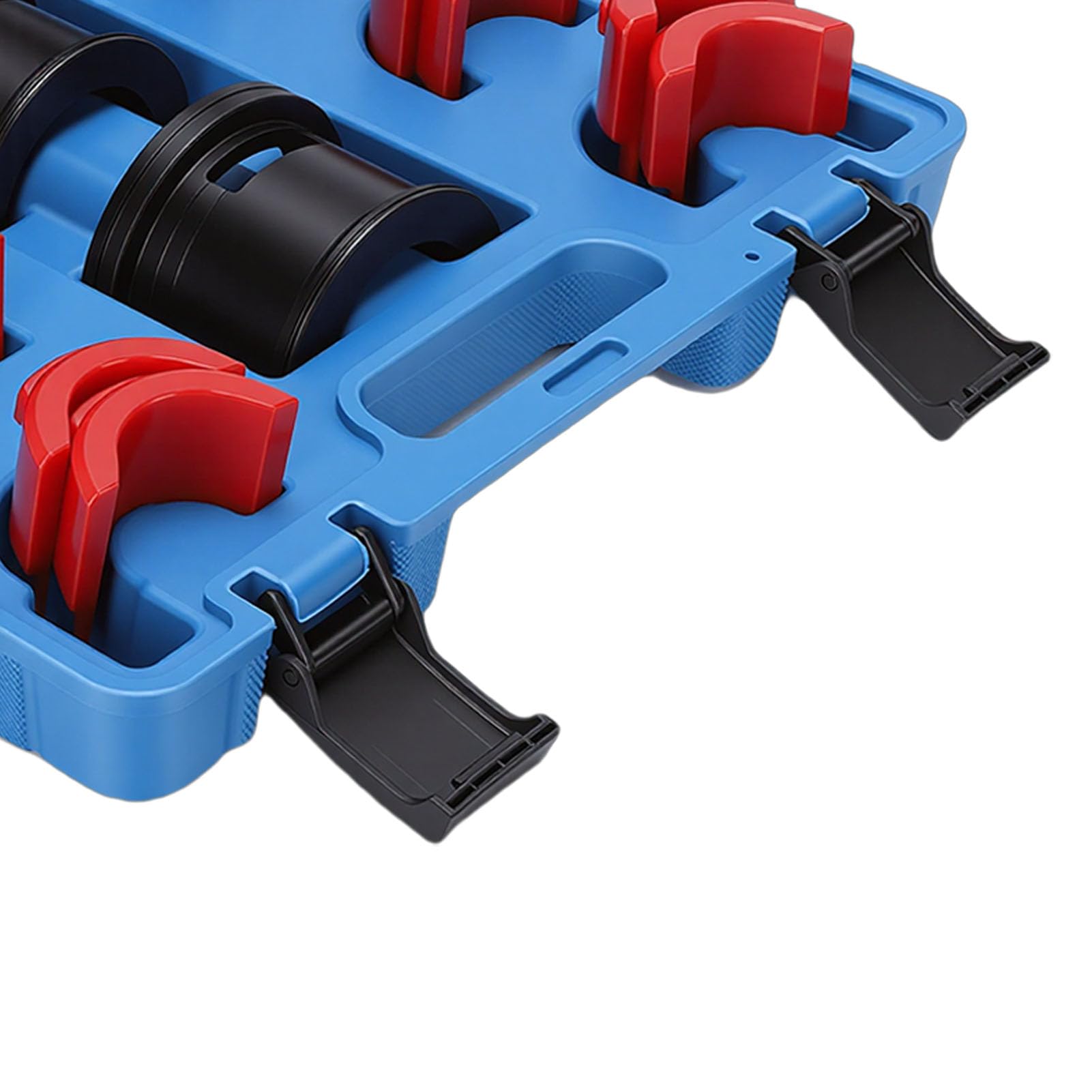 Zestaw Narzędzi do Napędu Uszczelki Widelca, Zestaw Adapterów do Montażu i Demontażu 35 36 40 41 42 43 45 46 47 48 49 50 MM, z Schowkiem, wideł Zwykłych i Odwróconych