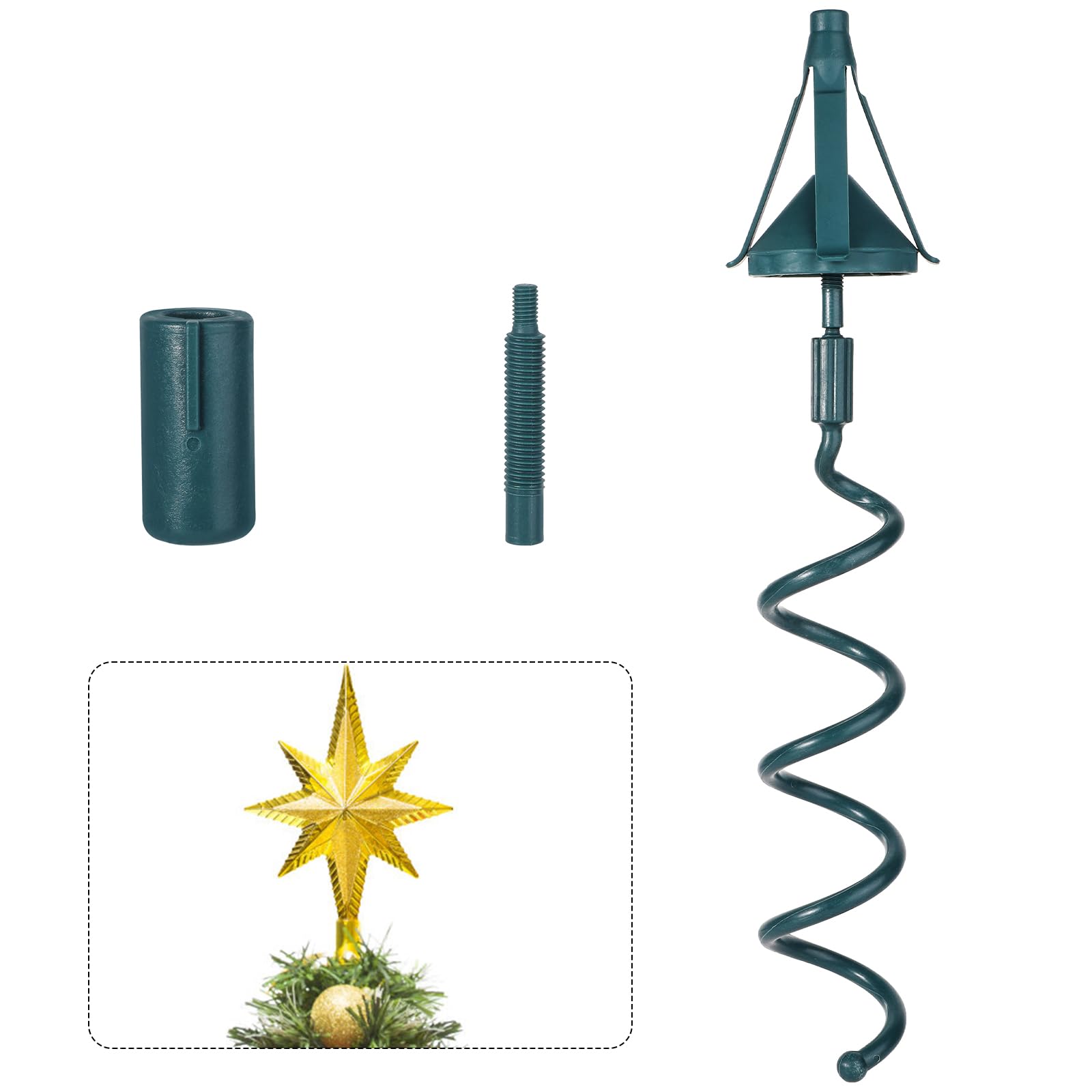 Support de Cime d'Arbre de Noël à Visser Universel | Stabilité et Sécurité Maximales | Pour Tous Types d'Arbres
