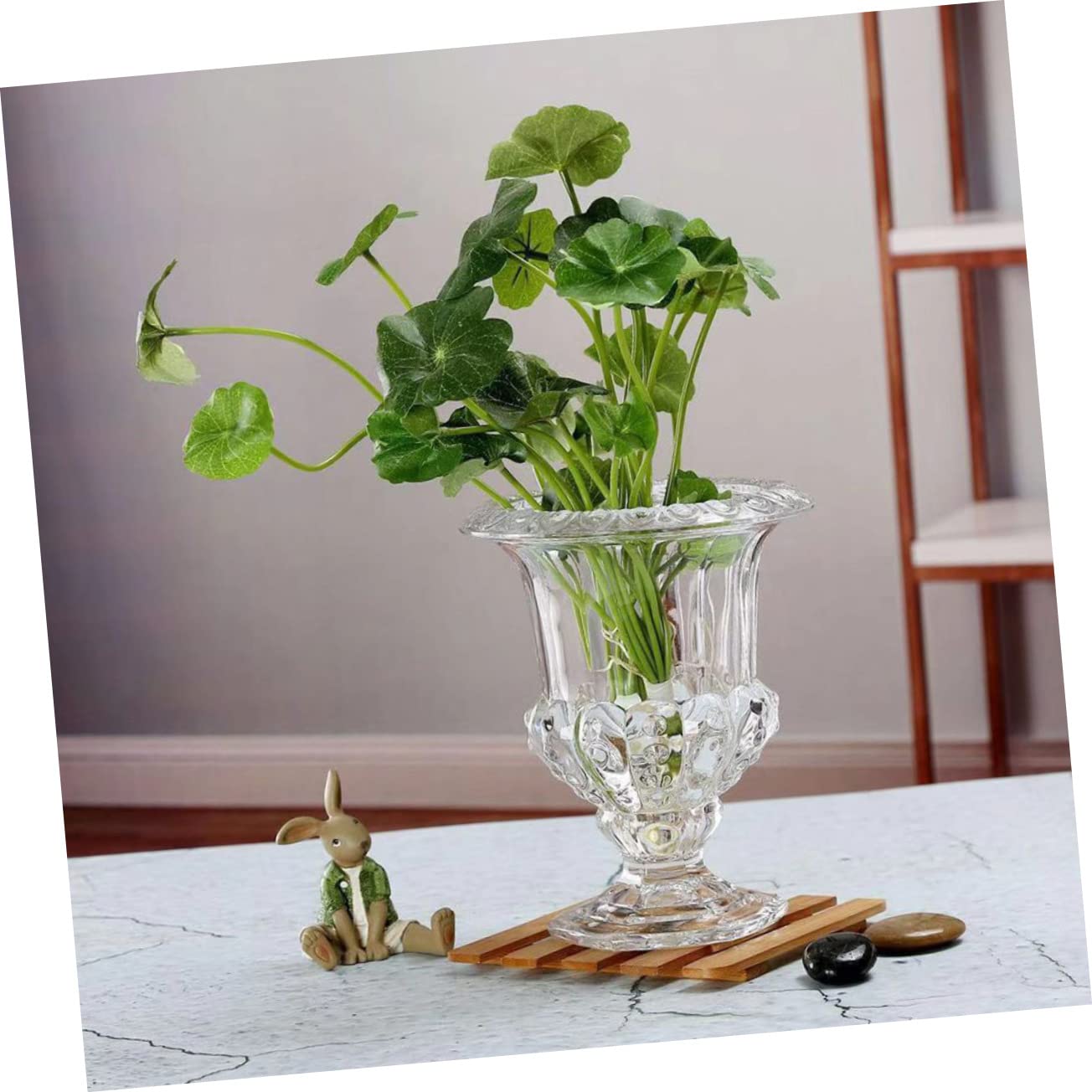 IMIKEYA Transparente Glasvase Hochzeitsvase aus Glas mit Hydroponischer Funktion für Langanhaltende Blumen Dekoration und Elegante Tischdeko bei Hochzeitsfeiern