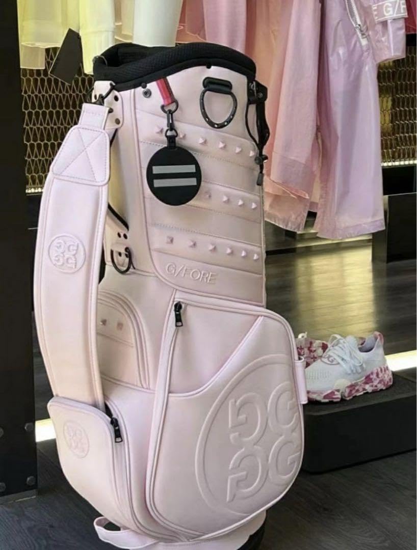 新品ジーフォア キャディバッグ 男女兼用 ピンク スタンドバッグ　ピンク Amazon | GFORE ジーフォア キャディバッグ ピンク | ノー