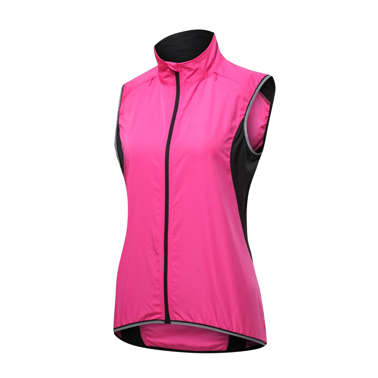 Chaleco de Ciclismo de Alta Visibilidad - Chaleco de Ciclismo Reflectante de Secado Rápido - Fabricado con Bolsillos,Pink-4XL