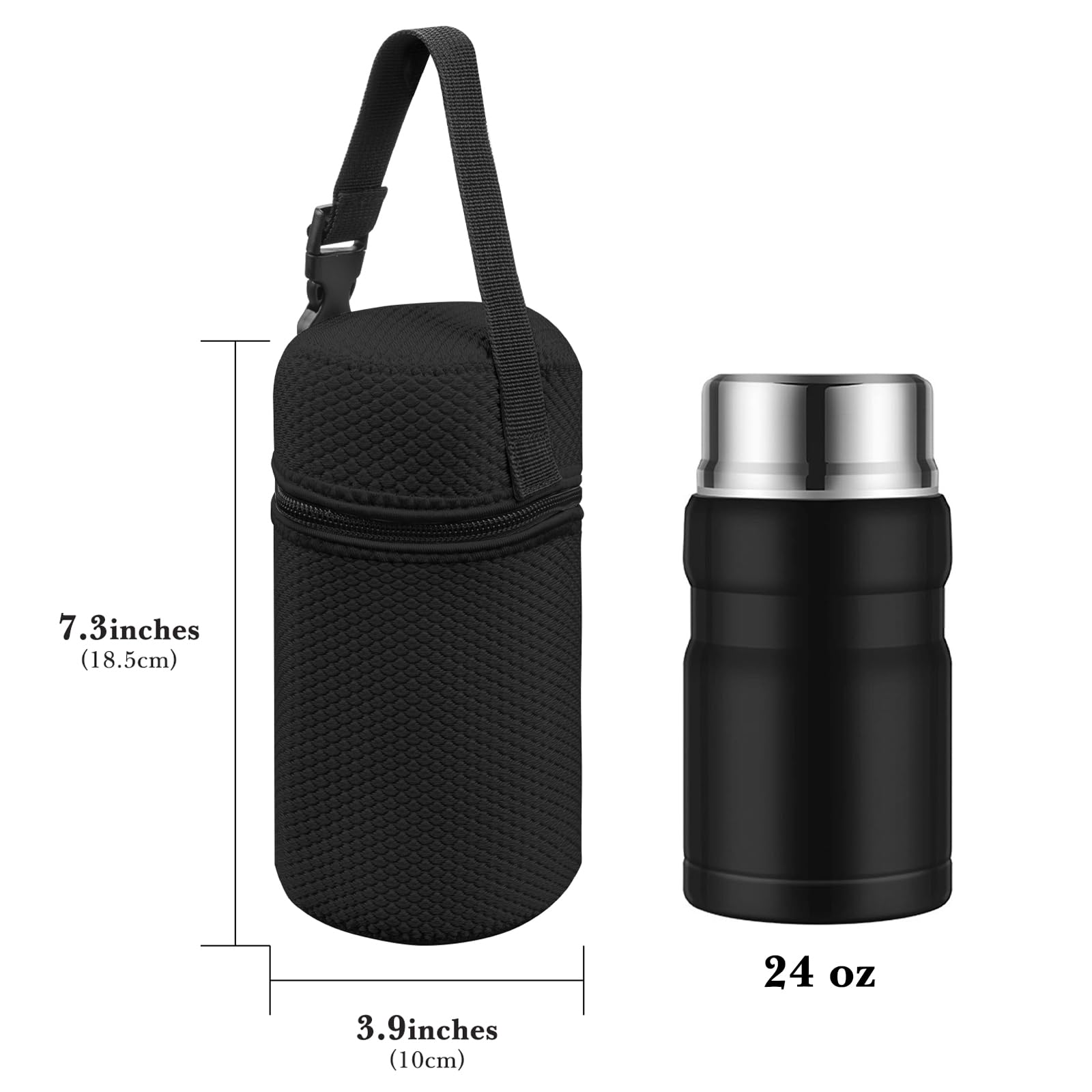 Sac De Transport Pour Bouteille D'Eau, Sac Isotherme Portable En N Opr Ne Premium 1000ml Avec Bandouli Re R Glable Hommes Femmes Enfants Randonn E Sacoche