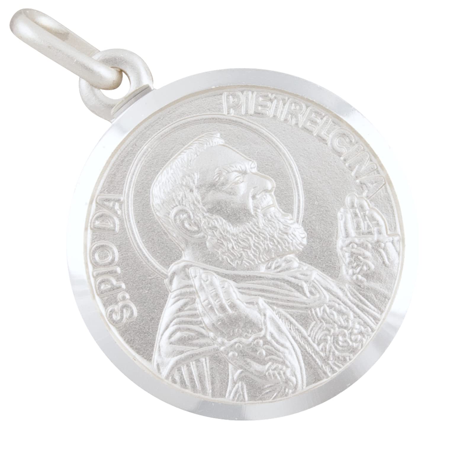 Médaille Padre Pio - Argent 925
