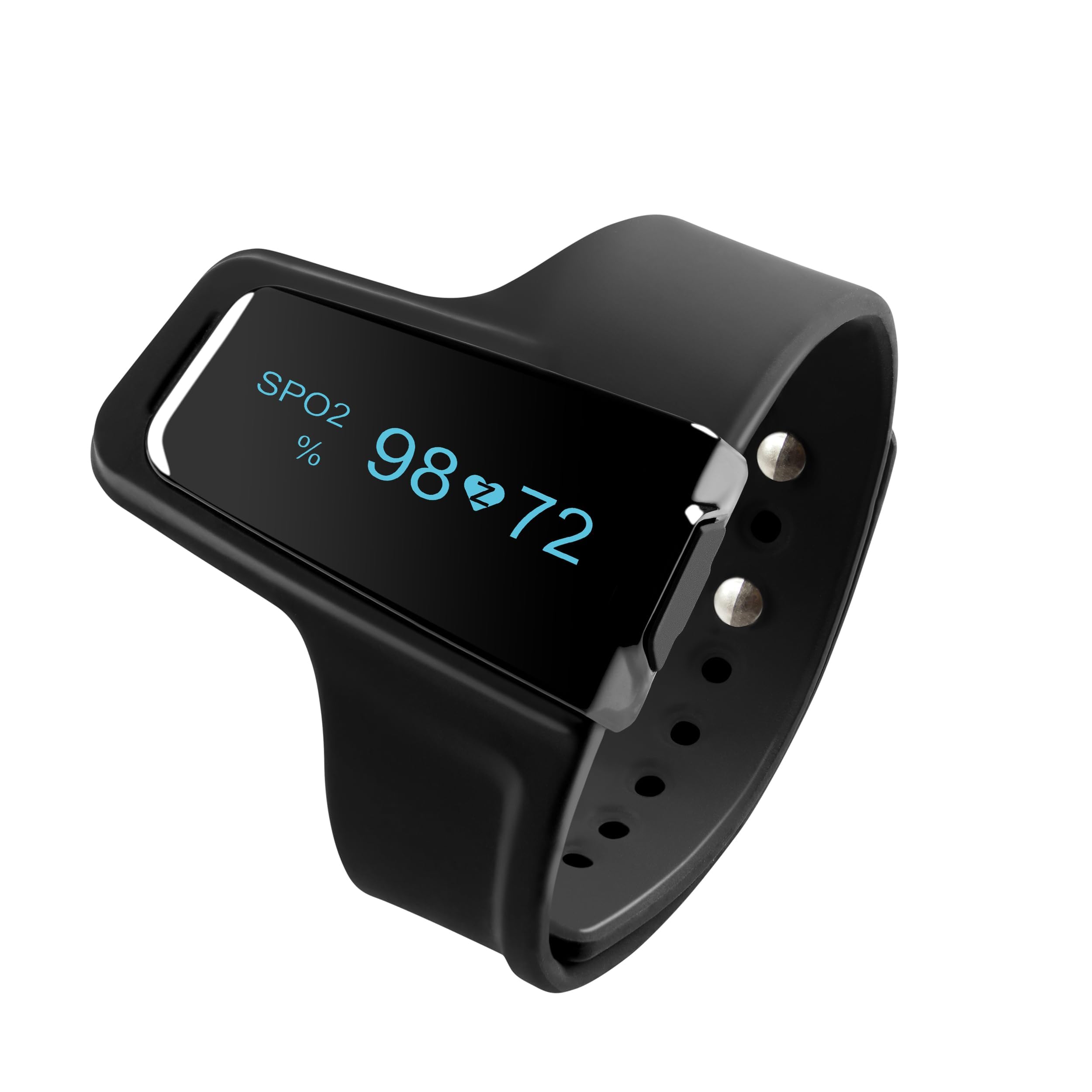 Pulox Checkme O2 Handgelenk Pulsoximeter mit Ringsensor & App | Smarte Messwertüberwachung per iOS- und Android-Anwendung, komfortabler Sensor für die kontinuierliche Kontrolle