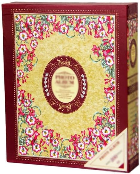 Craft Paper Photo Album Flowers Country Family Travel Large Capacity Souvenir Book