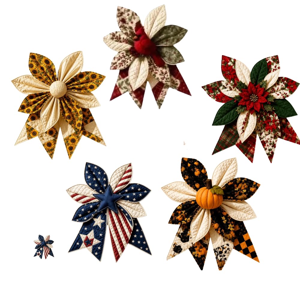 Juego de costura de lazo de retazos grandes, tiras de tela precortadas