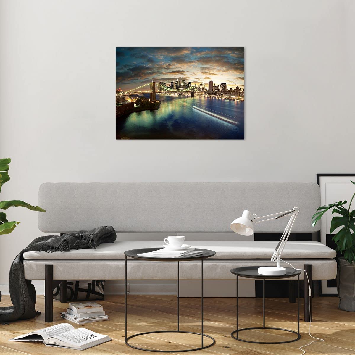 Quadro su Vetro 50x70cm America Architettura New York Stampe Moderni Murale Quadro su Vetro 50x70cm America Architettura New York Stampe Moderni Murale