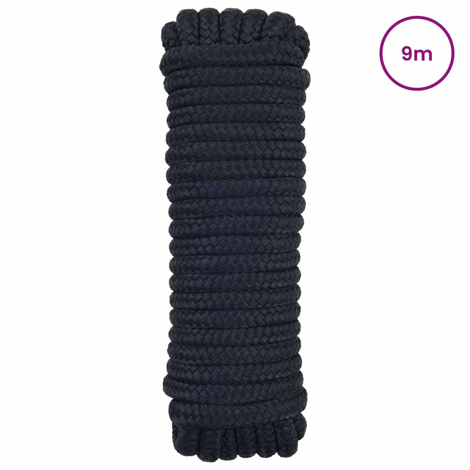 Cuerda para barco de poliéster, 9 m, 20 mm, color azul real