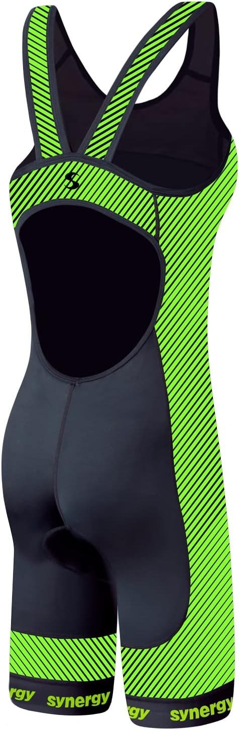 Synergy Women's Tri Suit - One Piece Triathlon Open Back Trisuit