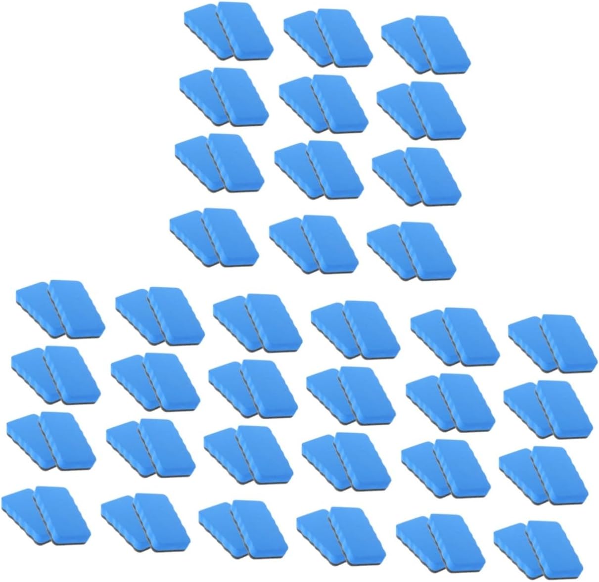 STOBOK 72 Pcs Whiteboard Eraser Reusable Eva Erasers Classroom Accessories Blackboard Eraser White Board Erasers Versatile Chalkboard Eraser Dry Erase Erasers Teacher Gift Dry Erasers, Bluex3pcs