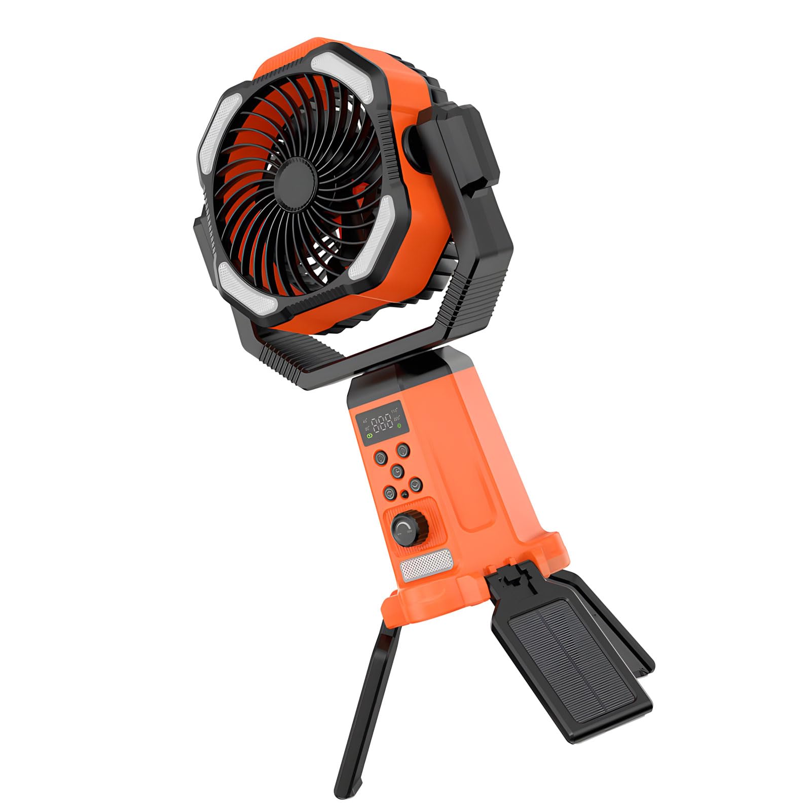 TAZIZI Portable Camping Fan with Built in Battery 3 Speed Settings Lightweight ABS Construction for Outdoor Adventures Lightweight ABS Fan