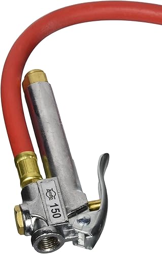 Miniatura 2 de Amflo 150E-RET Calibrador inflador estilo bayoneta de 1090 PSI con manguera de 12'' y mandril de aire, 1 pack