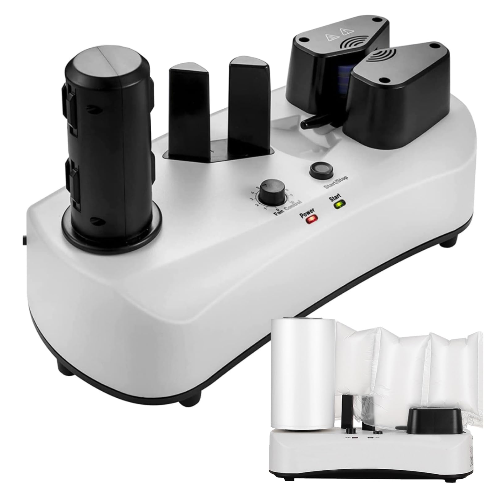 HADECOLL Electric Air Cushion Machine for Packaging, Automatic Inflation & Sealing, Fast Heating, Efficient Bubble Wrap Dispenser for Secure Shipping,