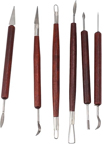 Miniatura 9 de TOPINCN Mug Handle Molds Carving Knife Set Cup Tool Molding Double Sided for Molde Place Mats Carving Tool for Clay